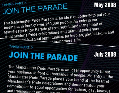 Manchester Pride page edited to change parade crowd figures